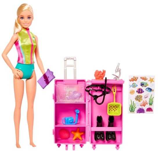 Lėlė Barbie Careers Skirtas šviesiems plaukams doll Marine Biologist HMH26 Mattel