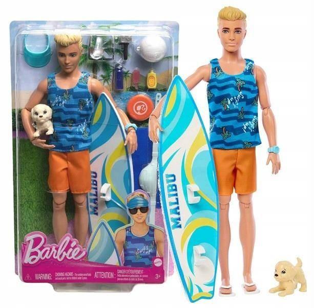 Mattel BARBIE KEN SURF DOLL lėlė (HPT50)