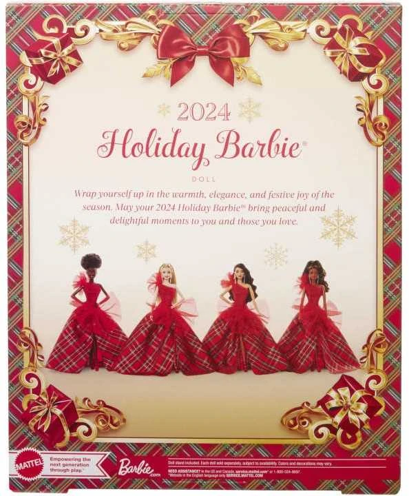 Mattel Kolekcinė „Barbie Holiday“ lėlė šviesiais plaukais 2024