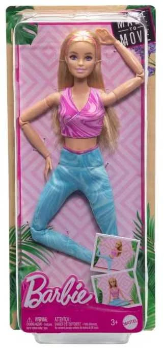 Mattel Made to Move Barbie Doll Skirtas šviesiems plaukams Hair (HRH27) | Mattel