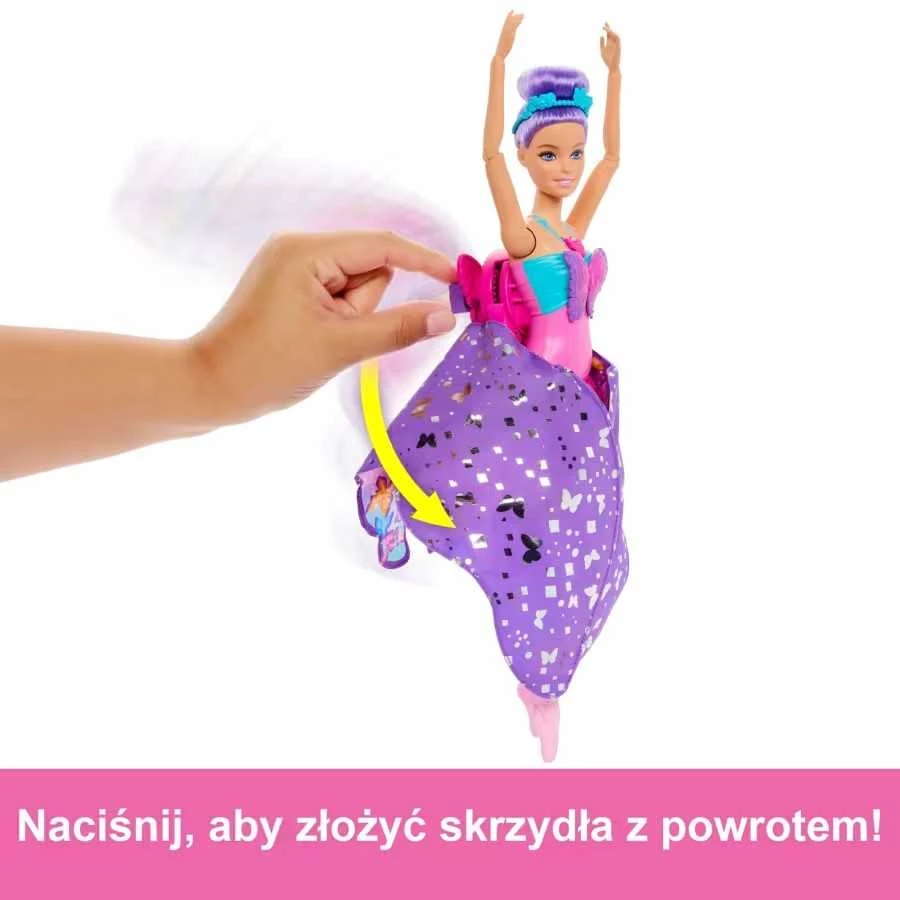Žaislinė lelė Mattel Barbie Dreamtopia drugelis, HXJ10
