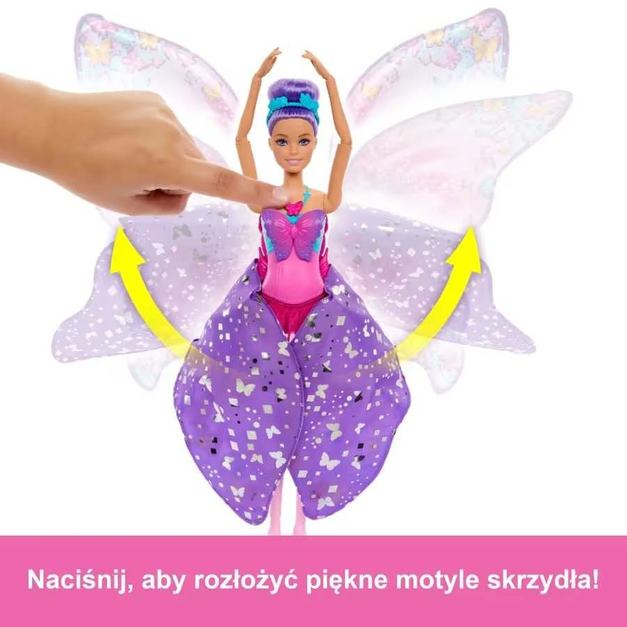Žaislinė lelė Mattel Barbie Dreamtopia drugelis, HXJ10