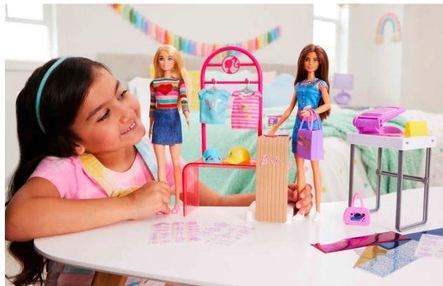 Barbie Barbės butiko rinkinys su lėle ir aksesuarais HKT78