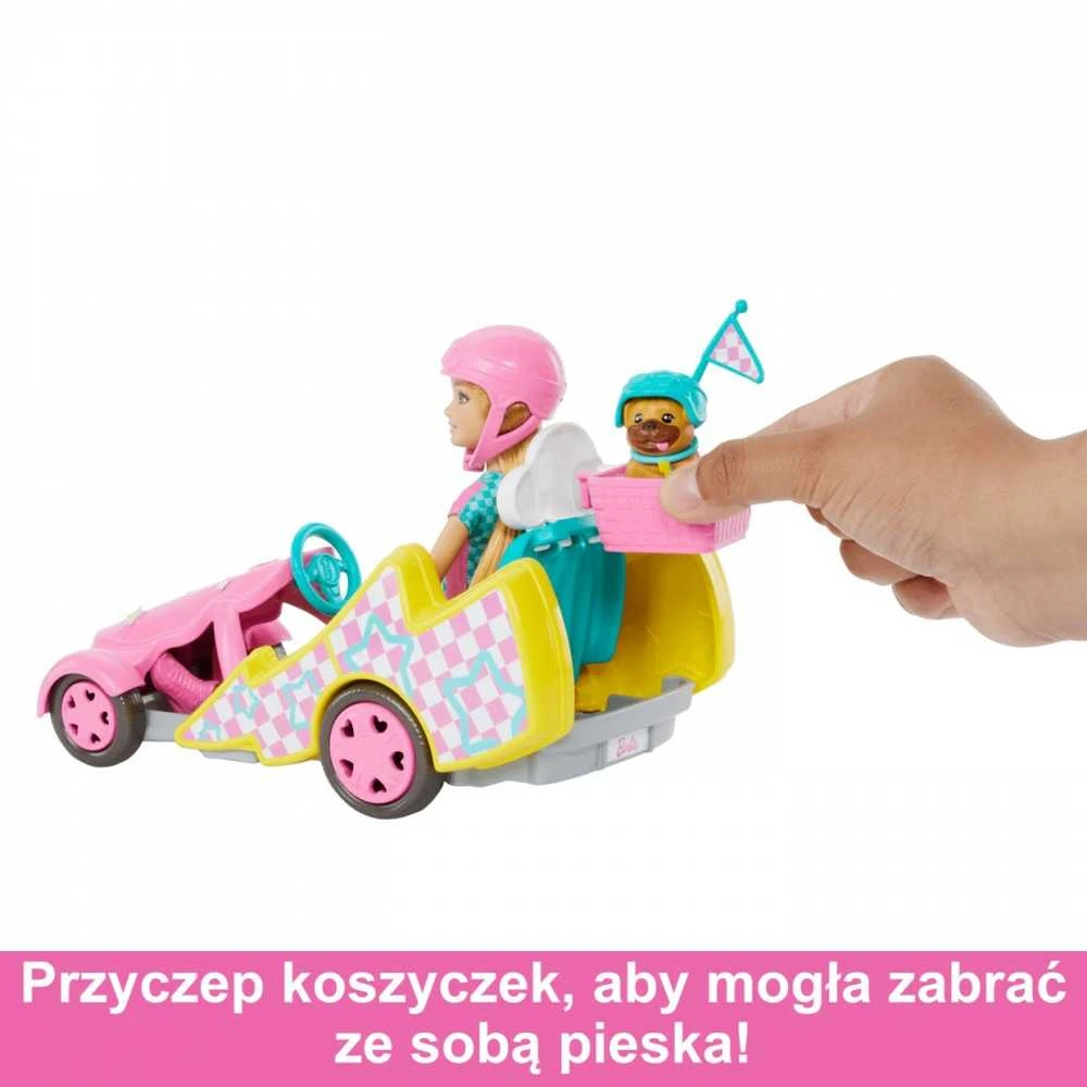 Mattel Barbie Stacie su kartingu HRM08