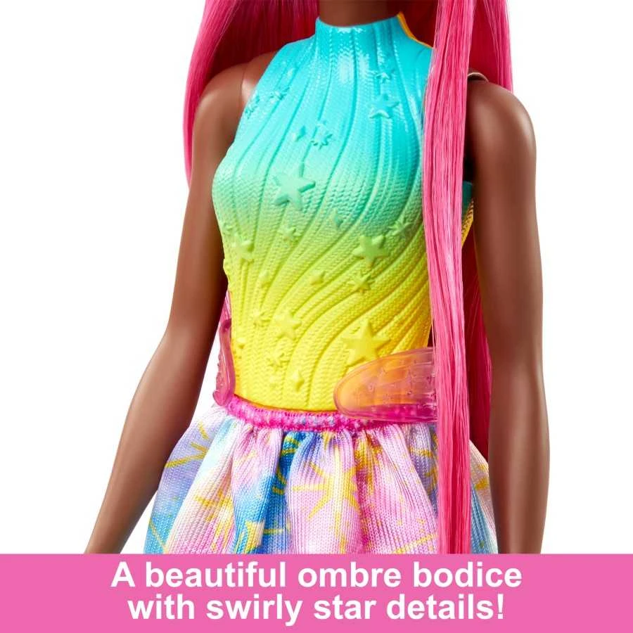 Mattel Barbie Barbė - A touch of Magic vienaragio lėlė su ilgais plaukais (HRR01)