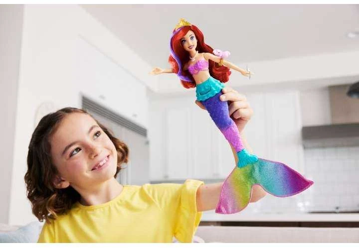 „Disney Princess“ undinėlė Arielė su spalvų keitimo funkcija