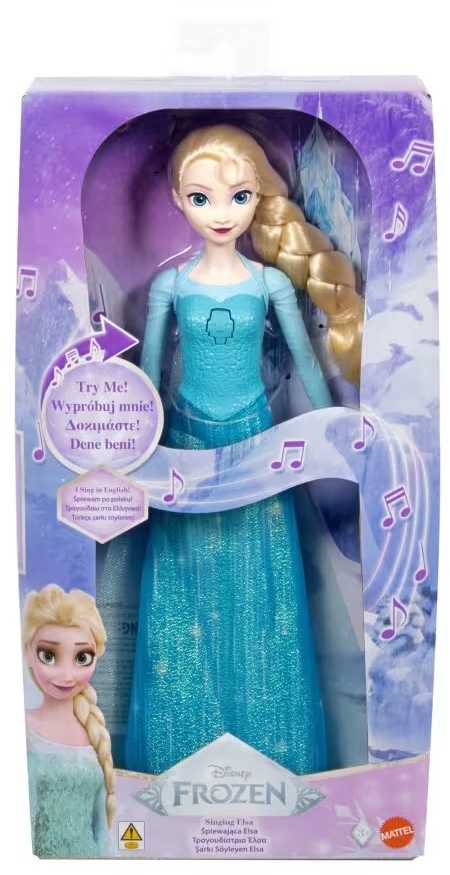 Mattel Lėlė princesė Elsa iš Frozen su garsu