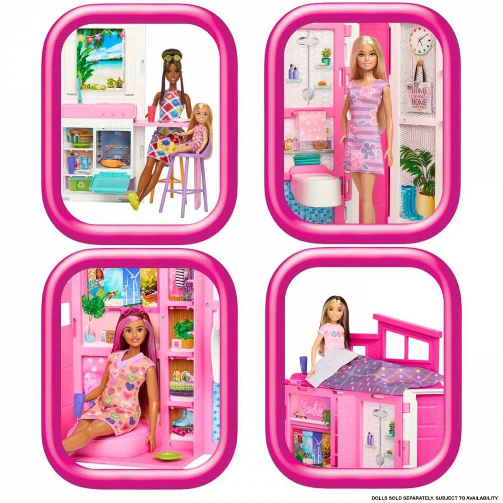 Sulankstomi lėlės namai Mattel Barbie Fashionistas (HRJ76)