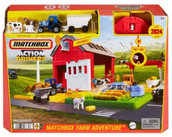 Mattel Žaislinis Matchbox fermos transporto priemonių rinkinys