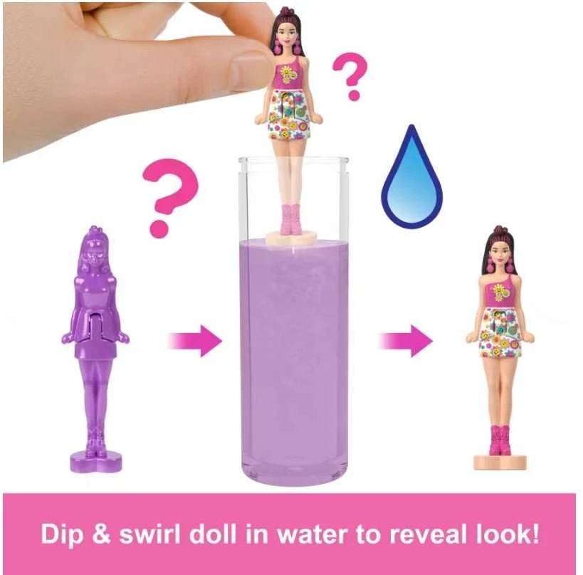 Mattel BARBIELAND COLOR REVEAL mini siurprizas - vaivorykštės serija (JCR08)