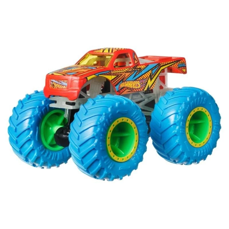 Mattel Hot Wheels Monster Trucks Šviečia tamsoje Vehicles HCB57 rinkinys