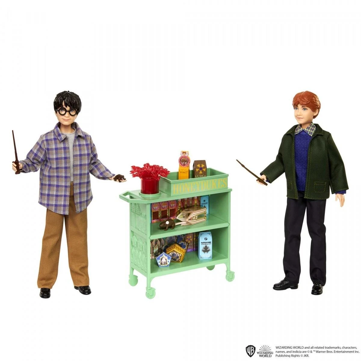 Harry Potter „Mattel“ didelis Hario Poterio lėlės rinkinys Ronas ant Hogvartso traukinio ZA5082