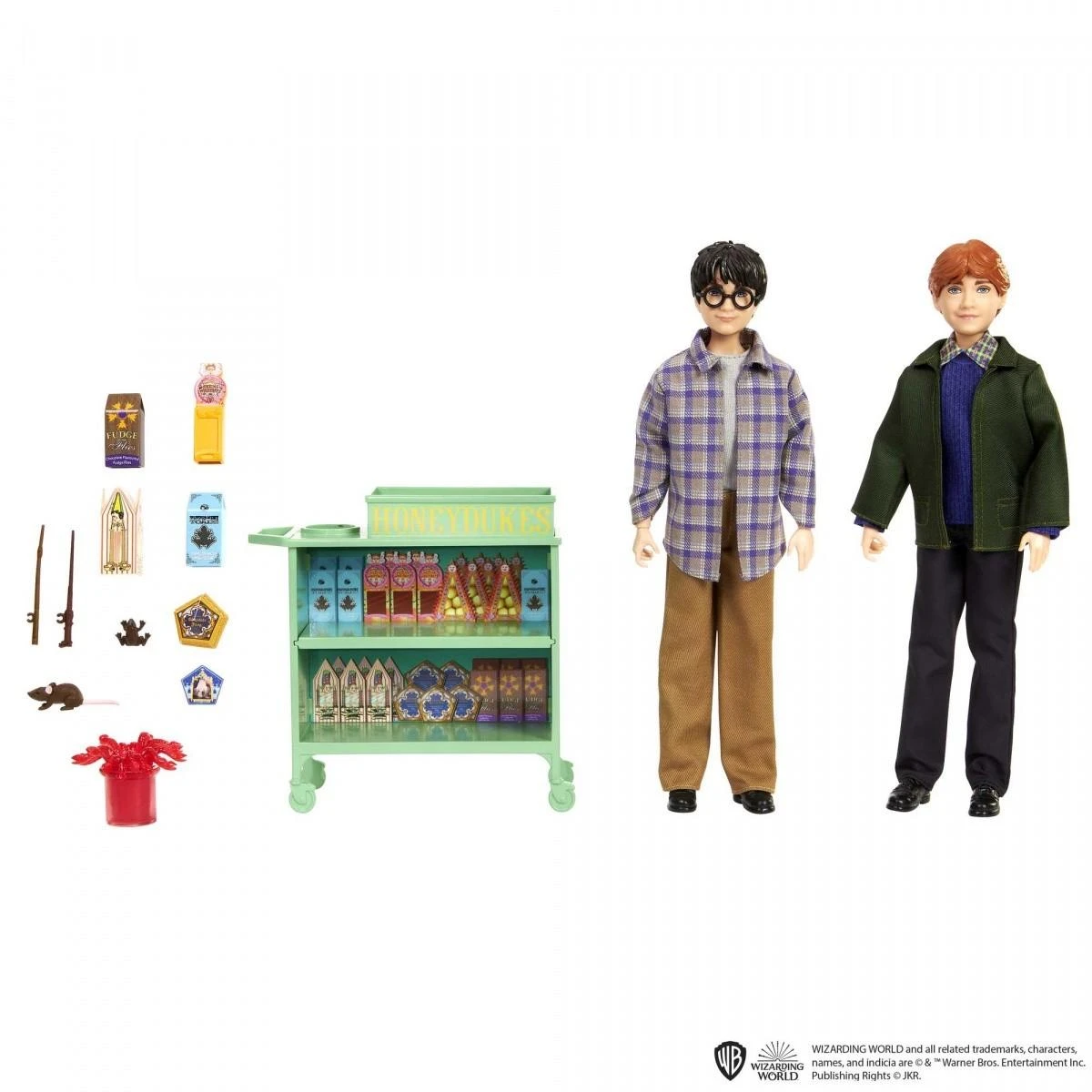 Harry Potter „Mattel“ didelis Hario Poterio lėlės rinkinys Ronas ant Hogvartso traukinio ZA5082