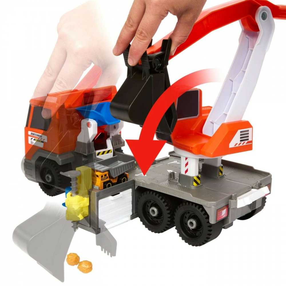 Mattel Žaislinė ekskavatoriaus sunkvežimio mašina Matchbox 1:64