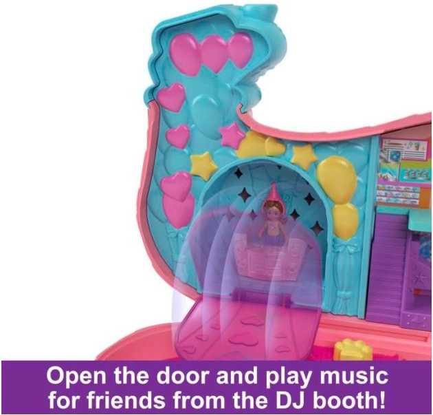 Mattel POLLY POCKET DOG PARTY RINKINYS KOMPAKTINIS LAGAMINAS + PRIEDAI 4+