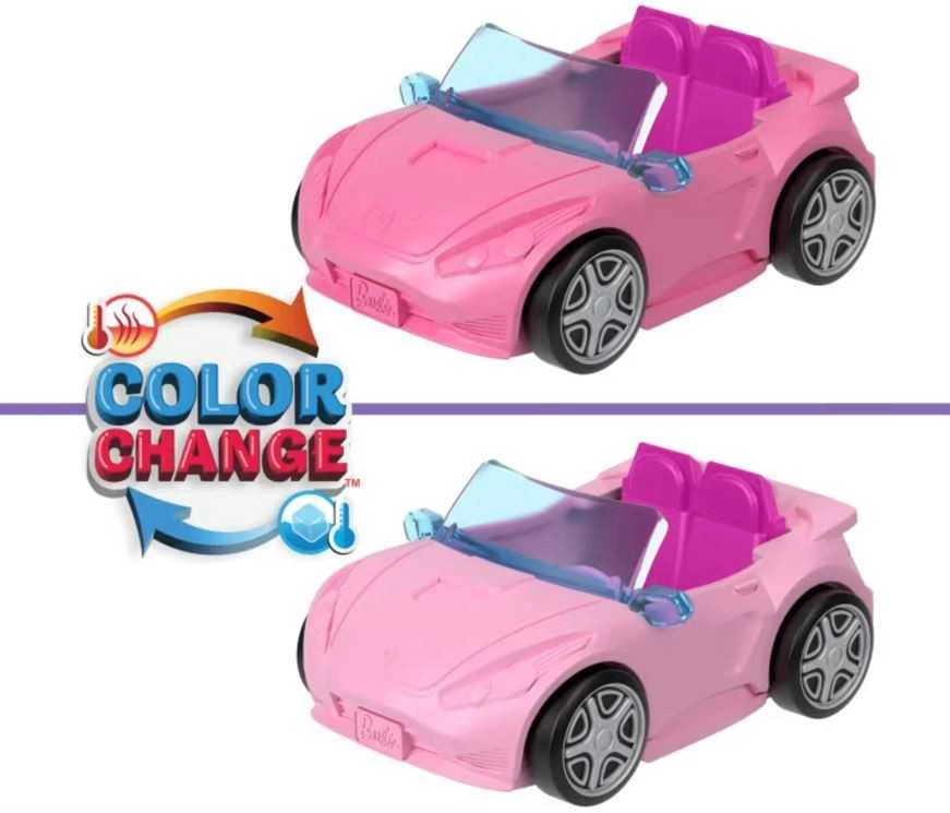 Mattel Mini Barbie Land Doll Driver Vehicle + Convertible Car ZA6038 F