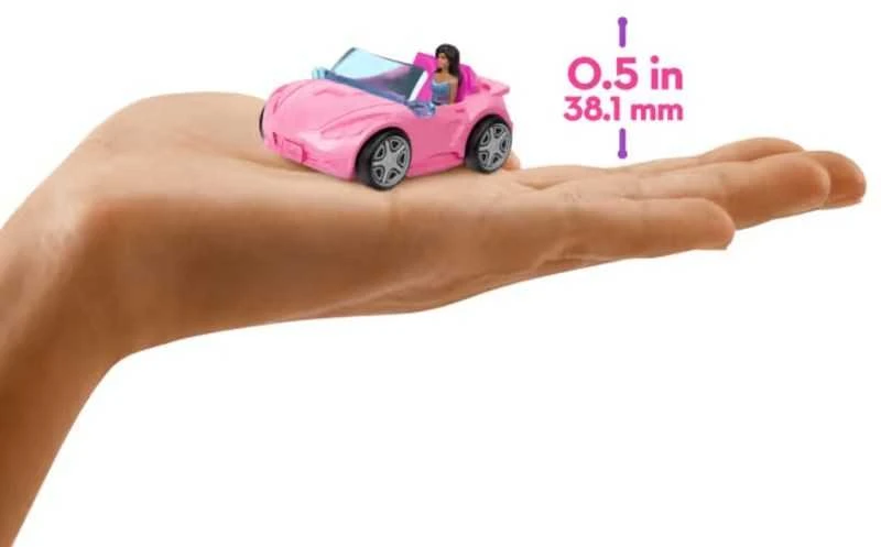 Mattel Mini Barbie Land Doll Driver Vehicle + Convertible Car ZA6038 F