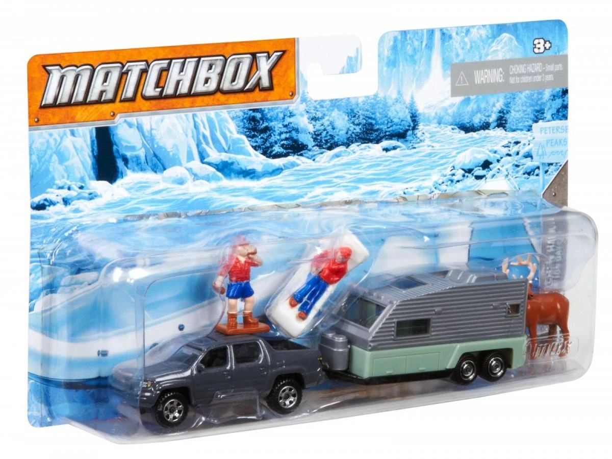 Mattel Matchbox automodeliukas su priekaba