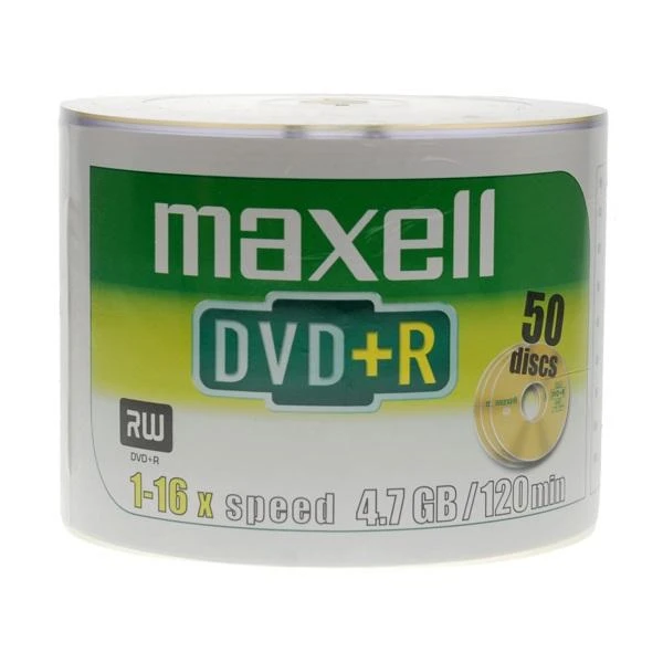 DVD Diskai - Maxell DVD+R 4.7GB 16x Ritinėlis 50 vnt.