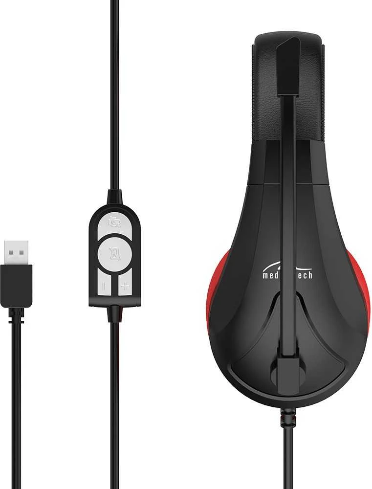 Media-Tech MT3574 NEMESIS USB - Stereo USB ausinės skirta gamers, kabelis remote control