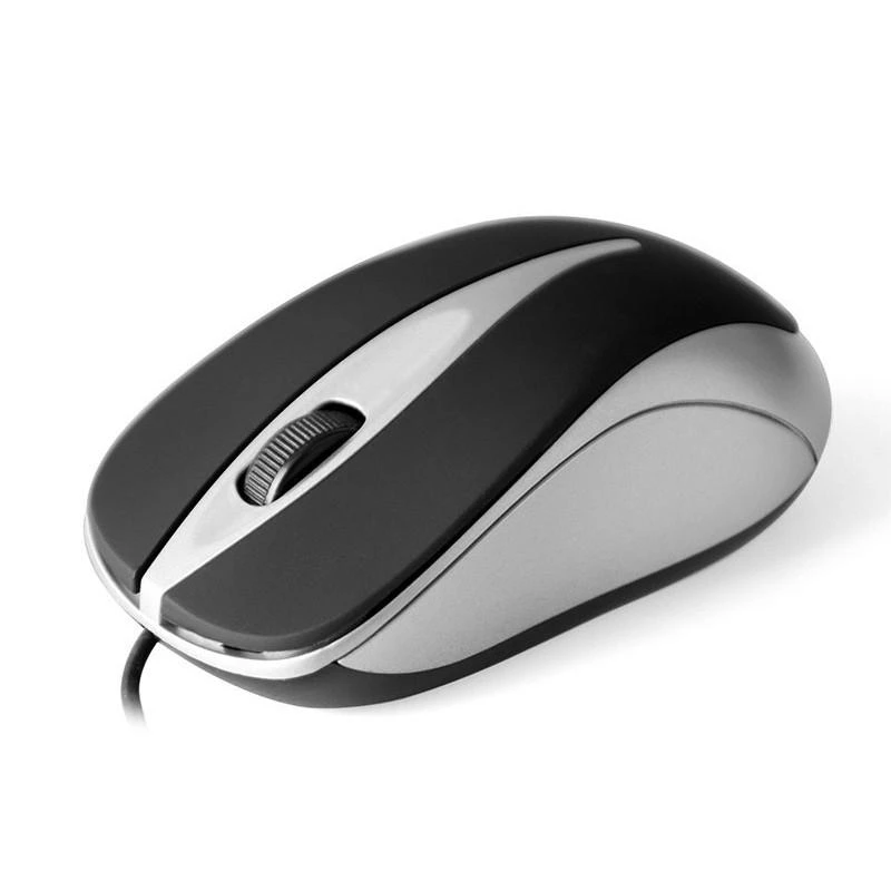 Itin ergonomiška optinė pelė Media-Tech PLANO MT1091S, USB jungtis, 800DPI, sidabrinė