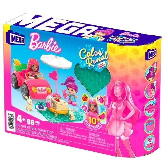Mattel Kaladėlės Barbie kabrioletas linksmai kelionei