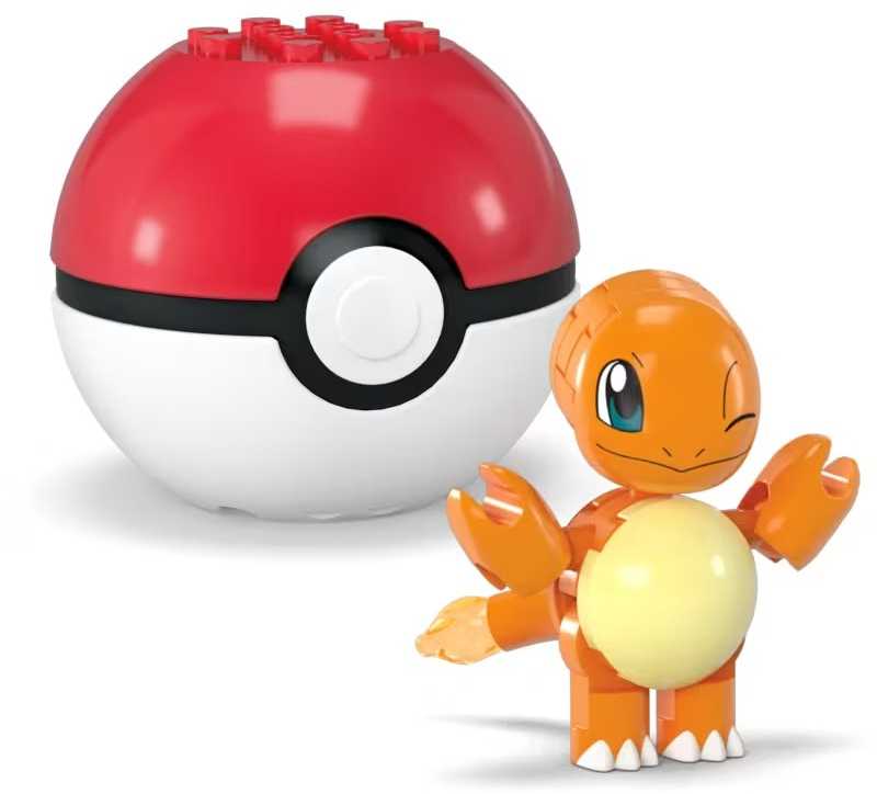Mega Pokemon Charmander Evee Poke Balle rinkinys