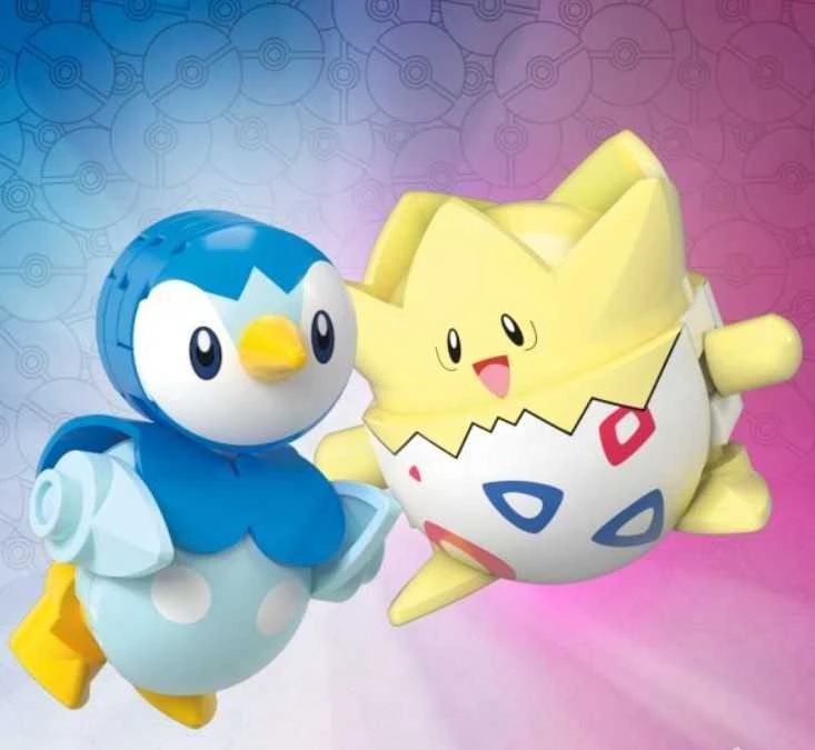 Mega Bloks Konstruktorius MEGA Pokemon Pokeball Togepi & Piplup JCT44