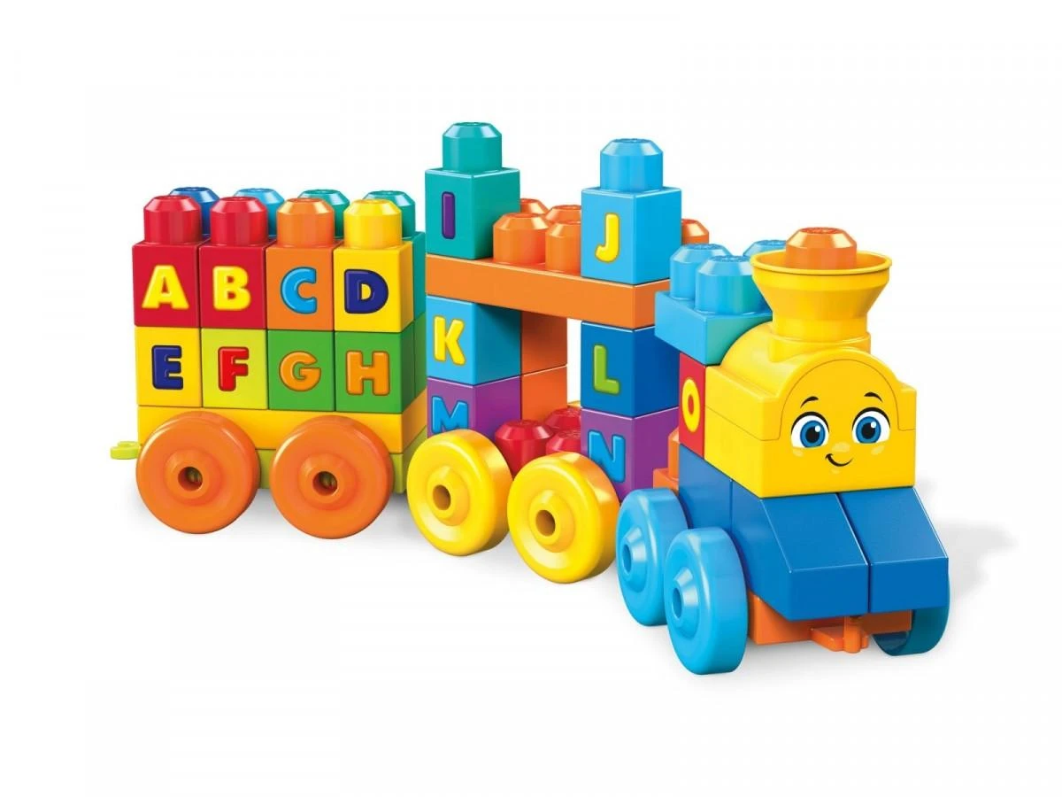 Rinkinys MEGA BLOKS ,,Grojantis traukinys" (50 det.)