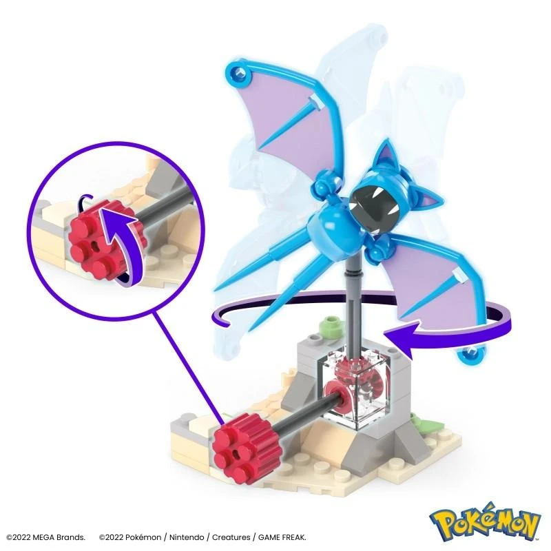 Mega Bloks Plastikiniai blokai mega pokemon blokai zubata naktinis skrydis