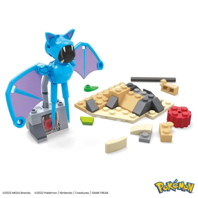 Mega Bloks Plastikiniai blokai mega pokemon blokai zubata naktinis skrydis