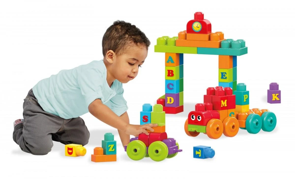Žaislinis traukinys Mega Bloks DXH35 (60 detalių)
