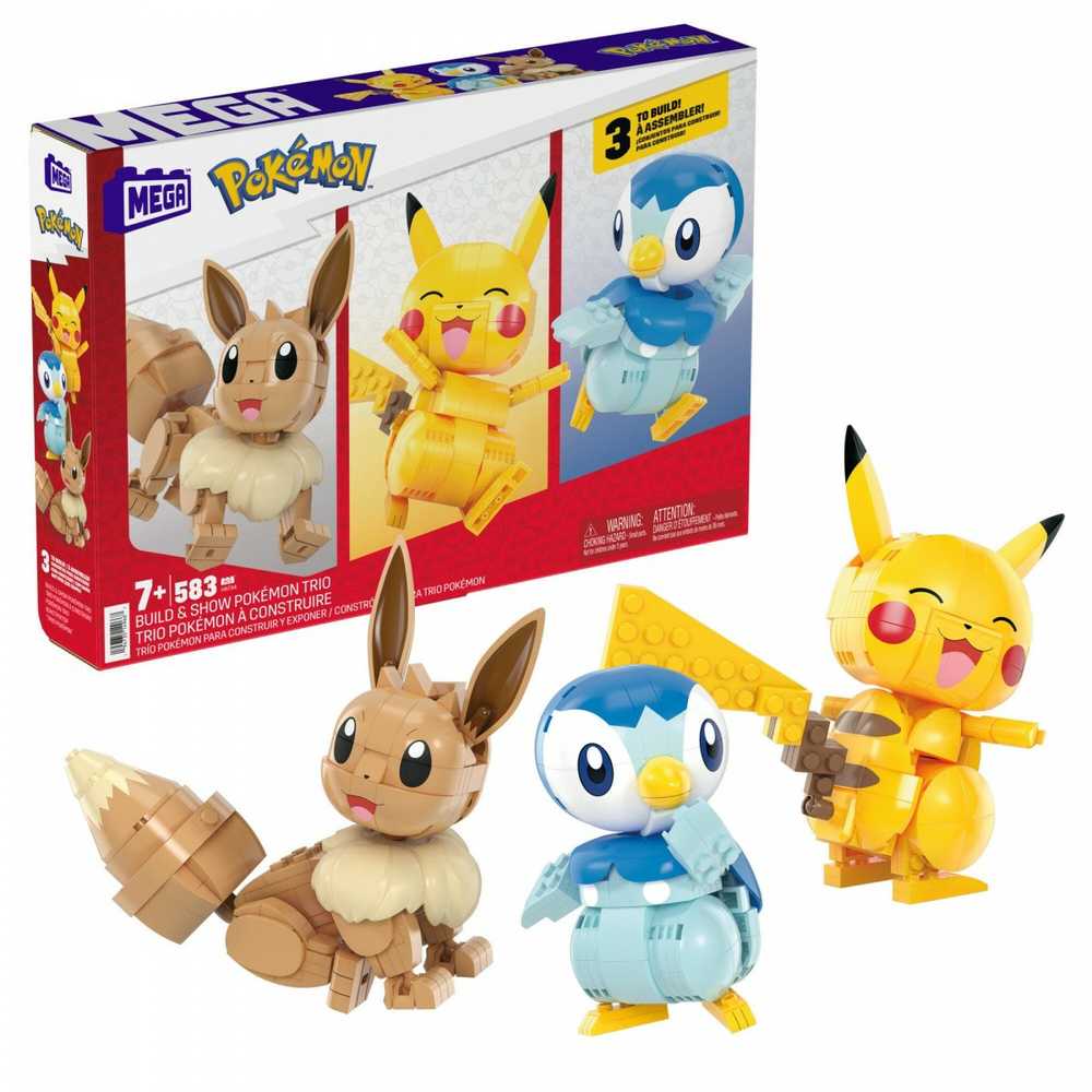Mega Pokemon - Trio Pokemonów do zbudowania 3-pak
