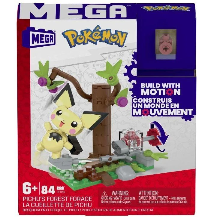 Mega Bloks Pokemon miško pikachu nuotykių konstravimo rinkinys