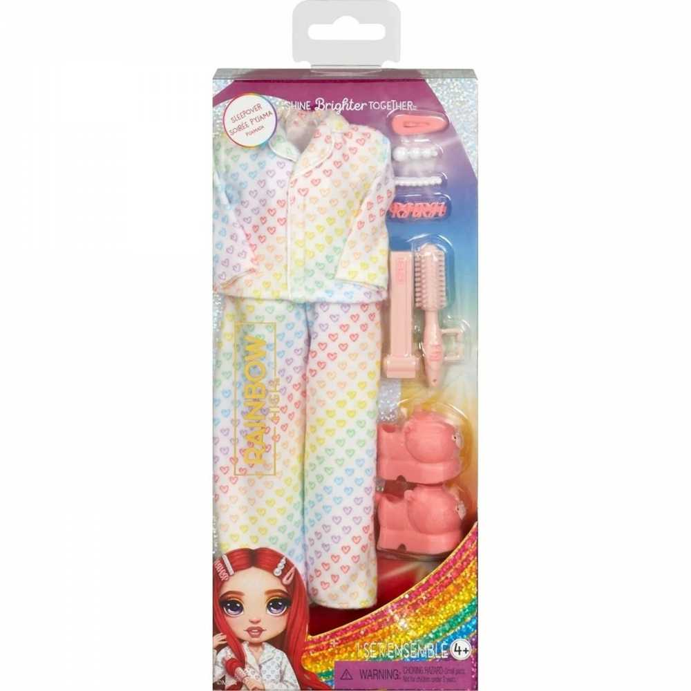 MGA Mados rinkinys Rainbow High Fashion Pack Sleepover 521747EUC