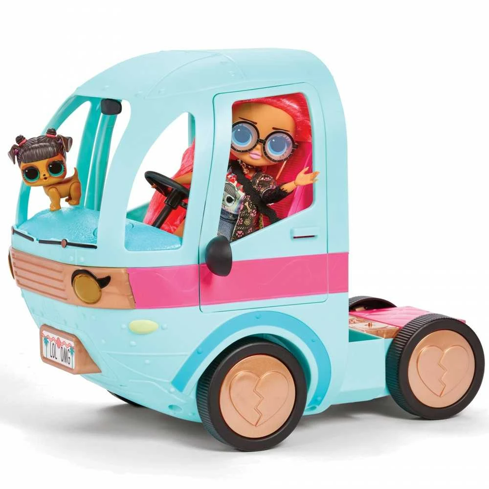 L.O.L Surprise MGA L.O.L. SIURPRIZAS! LOL SUPRISE PRABANGUS KEMPERIS GLAMPER SU ŠVIESOMIS IR GARSAIS 4IN1, MELSVAS
