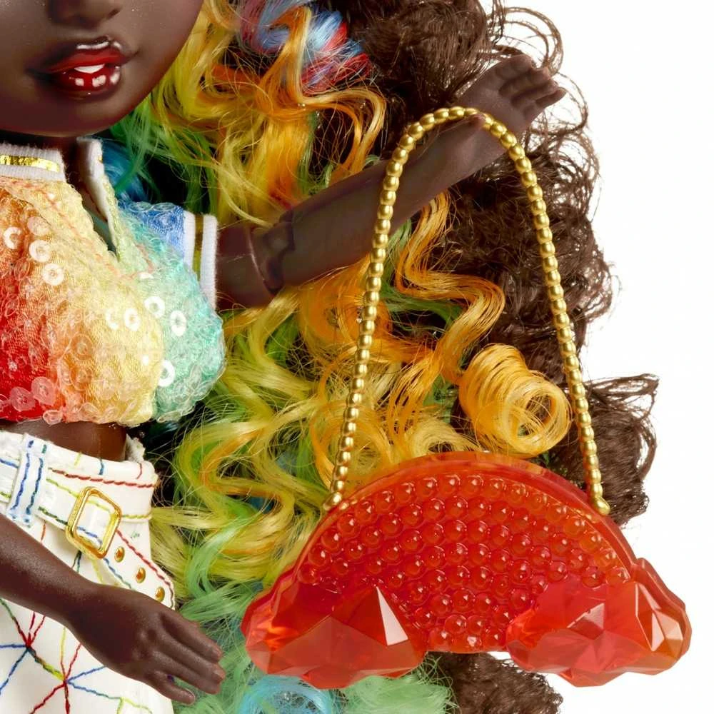 MGA Lėlė 121381-EUC Rainbow High Creative Crystals mados lėlė - Iris Bow