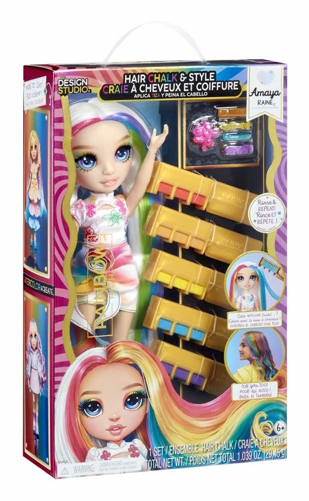 MGA Lėlė Rainbow High Hair Chalk & Style Amaya vaivorykštinė 526780-EUC