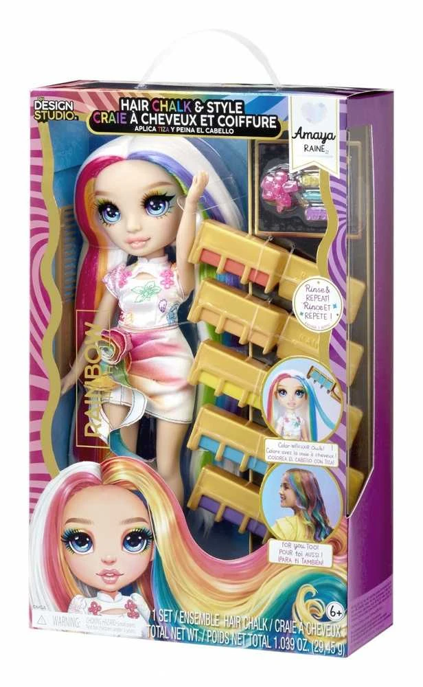 MGA Lėlė Rainbow High Hair Chalk & Style Amaya vaivorykštinė 526780-EUC