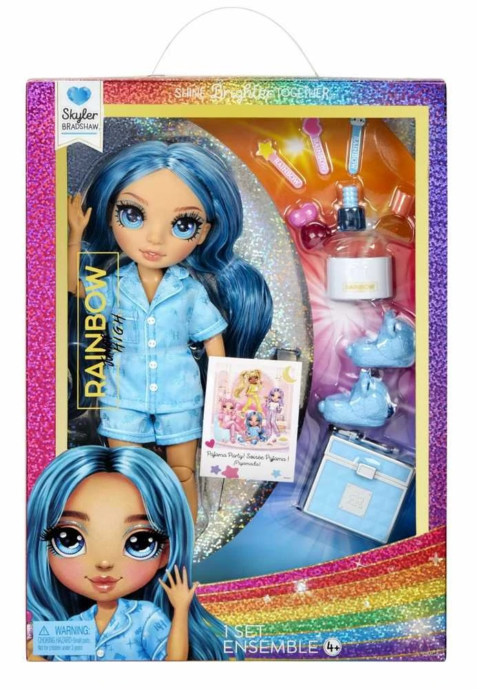 MGA Mėlyna L.O.L. Surprise Junior High PJ Party mados lėlė Skyler mėlynas 530947-EUC