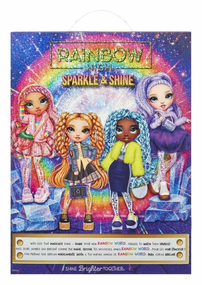 MGA Lėlė Rainbow High Sparkle & Shine Viola su blizgančiomis kojomis