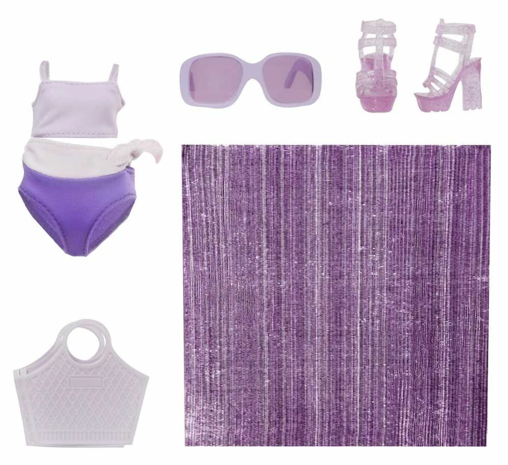 Rainbow High Swim & Style Violet Pur lėlė (507314/120377)