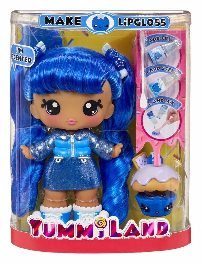 MGA Lėlė Yummiland Large Doll + Lūpų blizgis Pet- Rory Blueberry
