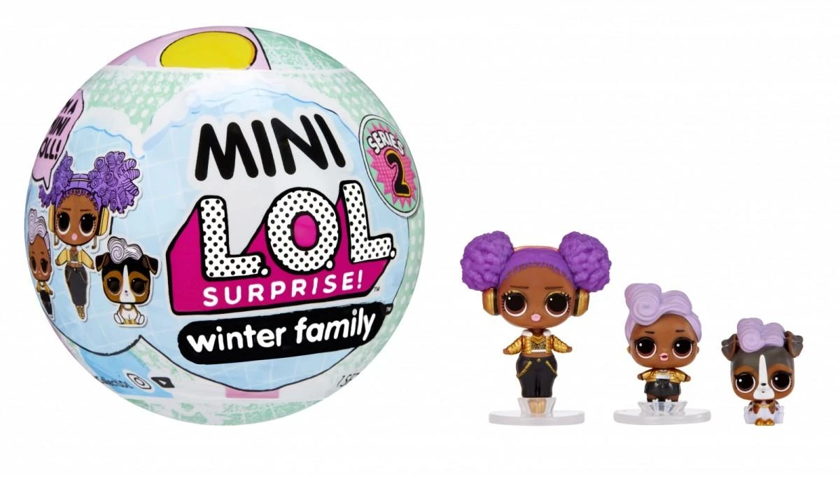 L.O.L Surprise Mini L.O.L. Stebina žiemos šeimos nustatytas žiemos kamuolys su lėlėmis ZA5127