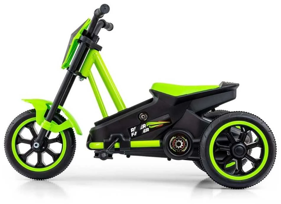 Vaikiškas pedalinis kartingas Milly Mally Rider žalias