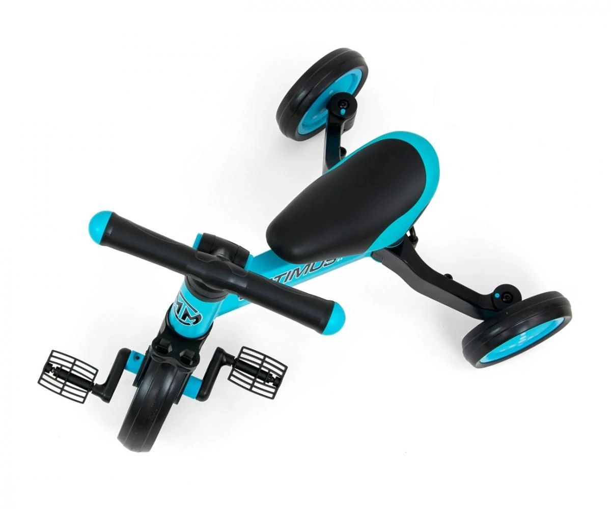 Mėlynas triratukas Milly Mally Optimus su pedalais