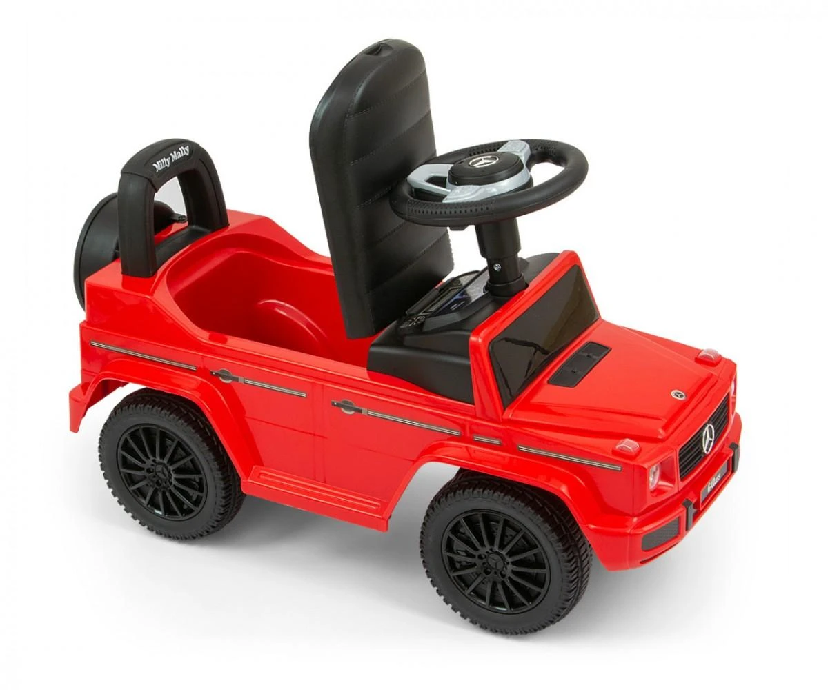 Paspiriama mašinėlė - stumdukas Milly Mally Mercedes G350d, Raudona