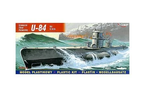 Mirage Modele Mirage Model plastikowy U-Boot U-84 VIIB