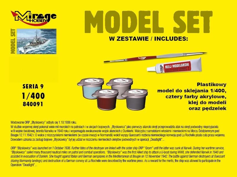 Mirage Niszczciel ORP Błyskawica wz. 44 (840091)