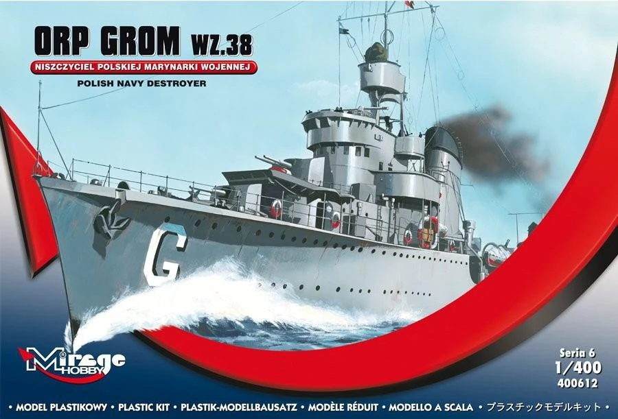 Mirage ORP GROM wz 38, spalvotas